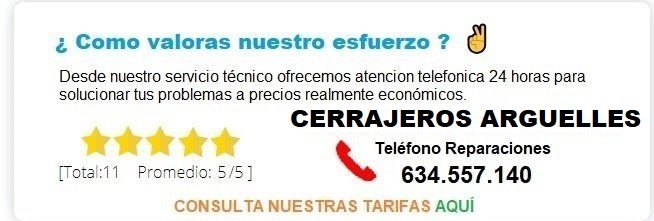 cerrajeros Arguelles precios